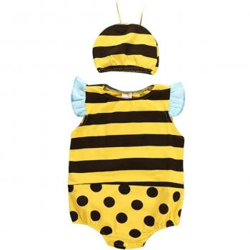 Vestido Ligerito Bebé Abeja Volante Unisex