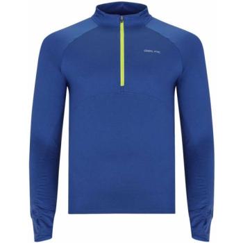 Felpa Run Get Fit Top 3/4 Zip Uomo M Blu e Giallo