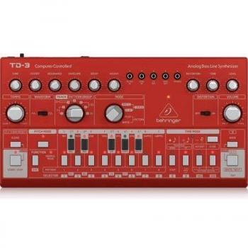 Behringer TD-3-RD Analog Bass Line Synthesizer Red