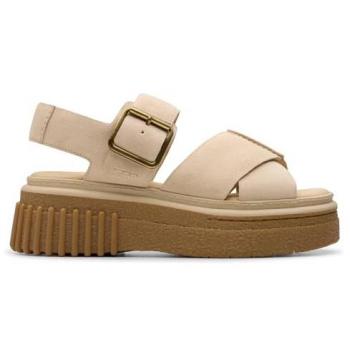 Clarks Evamar Wish Sandalias Casual para Mujer en Ecru