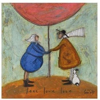 Lámina Sam Toft Amor Amor Amor 30x30cm
