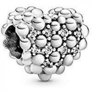 Collier PANDORA Coeur Étincelant 27g Argenté