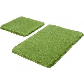 Kleine Wolke Badteppich Relax, Kiwigrün 2-teilig Jubiläums-Angebot