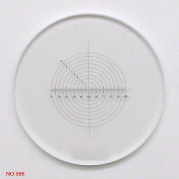 Micromètre microscopique avec support diapositive de 20,4 mm et réticule en verre pour les oculaires Olympus série C