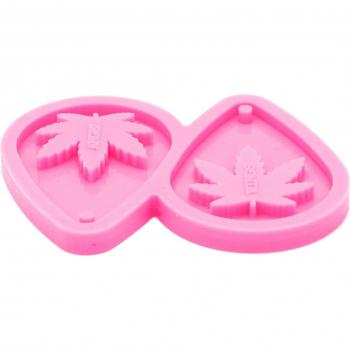 Moule époxy en silicone pour bijoux feuille de chanvre