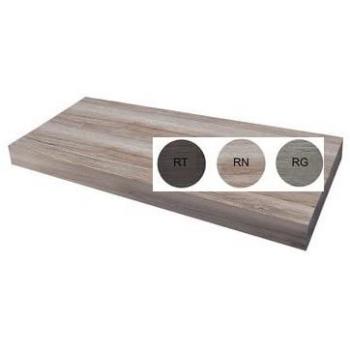 Mensola sospesa top senza fori DH Rovere Grigio 140x51x8,7