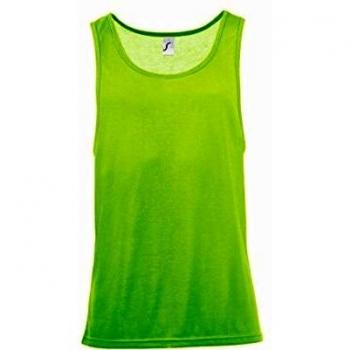 Men's XL Sol's Jamaica Neon Green Tank Top