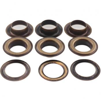 Metal Eyelets with Washers for Leather Craft Projects
