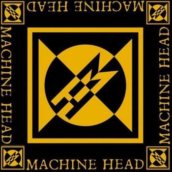 Bandana One Size Machine Head con Logo Diamante Nero e Giallo