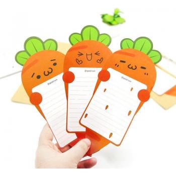 Carrot Design Greeting Card and Notepad