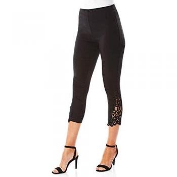 Short élégant noir à empiècement en dentelle