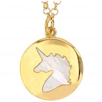 Licorne Silberkette mit Perlmutt