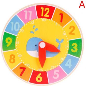 Horloge créative en bois pour jeunes enfants