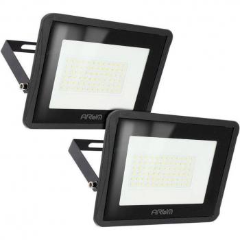 Doppelpack 50W LED-Flutlichter, 4500 Lumen, Wetterfest