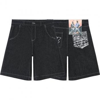 Bolsillos Bordados Denim