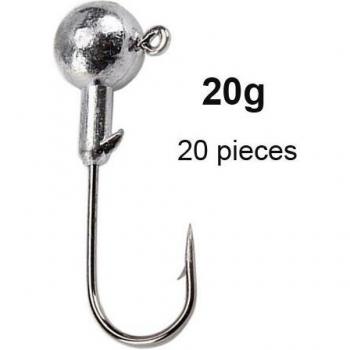 Unpainted Jig Head Hooks Set 20-50 pcs for Carp Fishing