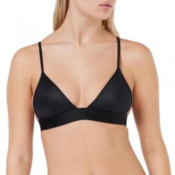 Calvin Klein Damen Triangel-Bikini-Oberteil 'CK REFINED' Schwarz Größe M