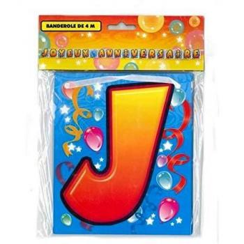 Guirlande Joyeux Anniversaire 4 m