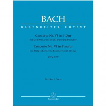CONCERTO VI F-DUR BWV1057 CEMB, 2 BFL, STR