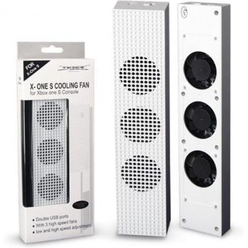 Xbox One S Cooling System with Dual USB Ports and Fan Speed Control