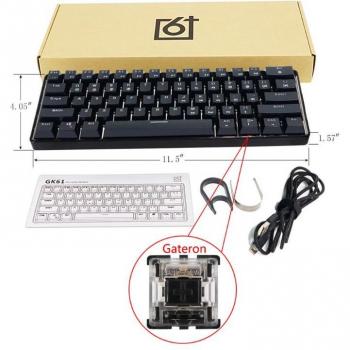 Clavier Compact Étanche Dual-Keyboard Bluetooth 5.0