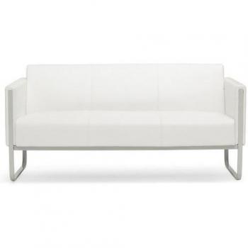 Aruba 3‑Seiter Lounge Sofa – Kunstleder – White – Office 713323