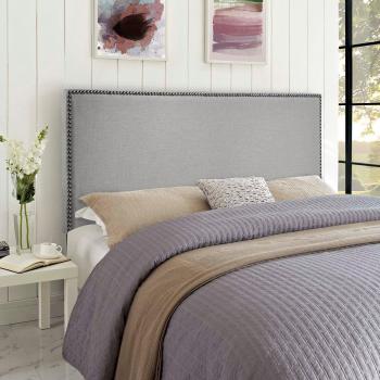 Casa Dime Silver Plush Small Double 26 Strutted Headboard