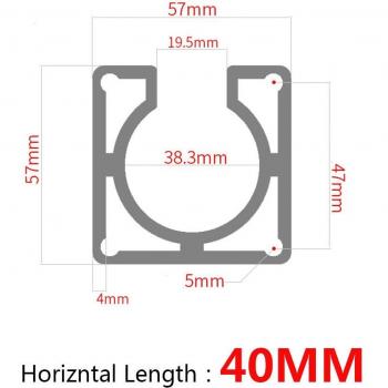 CNC NEMA 23 stapmotor mount met aluminium profile