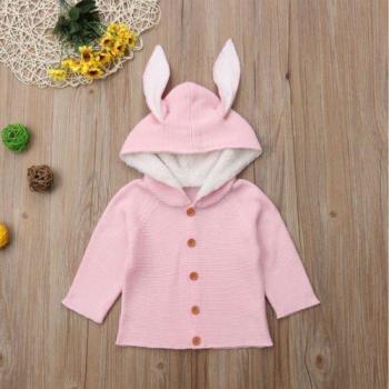 Baby Boys Bunny Ear Hooded Sweater