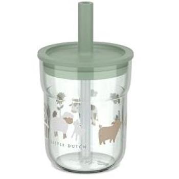 Mepal Stoviglie e Posate per Bambini Mio 250 ml con Cannuccia – Little Farm
