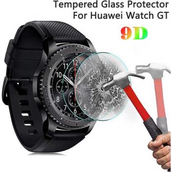 2 Piezas de caja y protector de vidrio templado para Huawei Watch GT
