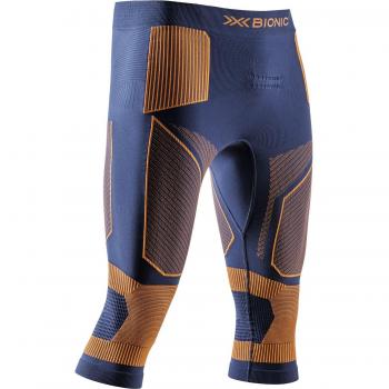 X‑Bionic Light 3/4 Base Layer Pants with Energy Accumulator – Marine & Orange – L – Male