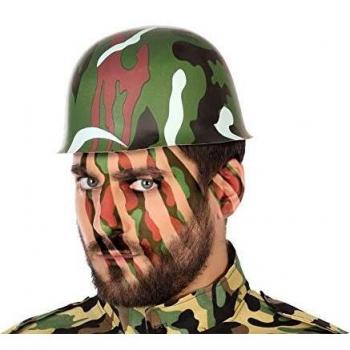 Casco Trasparente Verde Mimetico (Taglia Unica)