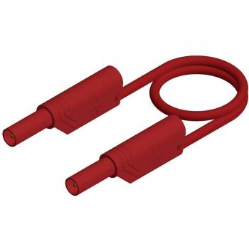 SKS Hirschmann MLS WS 50/1 rt Puntali di sicurezza Spina a banana 4 mm Rosso 0.50 m 1 pz