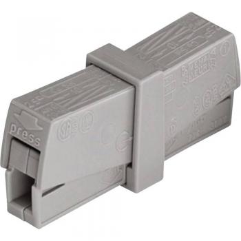 WAGO 224-201 2-Pole Connector Clip, 0.5-2.5 mm², Grey