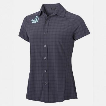 Ternua Trekking Shirt Damen – atmungsaktive, elastische Passform, grau, XS