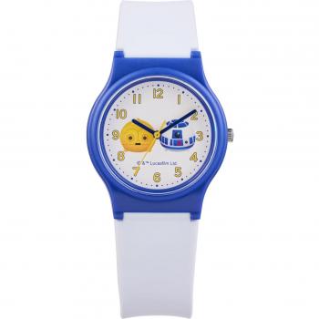 TsumTsum Disney Reloj Infantil 10 ATM – Resistente al Agua con Correa Blanca de Uretano