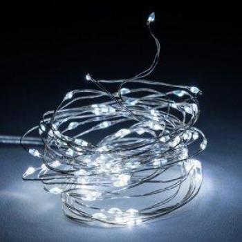 Luci di Natale a Batteria: 80 MicroLED Lineari, Bianco Freddo e Scenari Luminosi