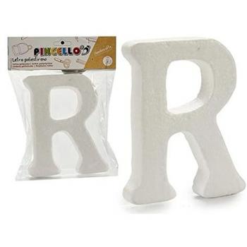 Pincello R‑Letter Foam Décor (12.5 × 2 × 15 cm) – Ivory