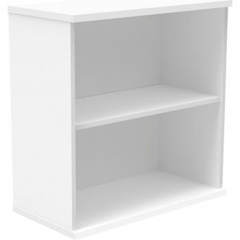 816 mm Arctic White Bookshelf, Single Shelf