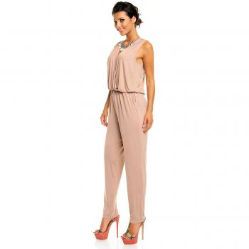 Mode‑Longoverall mit Wickelakzent S