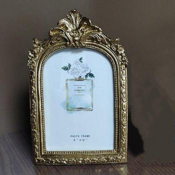 Retro Palace Arch Golden Glass Photo Frame