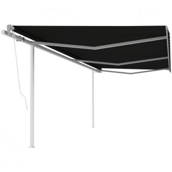 Toldo Retráctil Automático Tienda Sun 6x3,5 m Gris Antracita