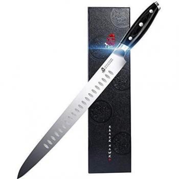 German Steel 12‑Inch Kitchen Knife for Meat, Sashimi, and Cake
