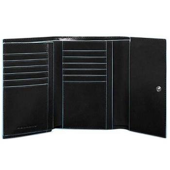 Piquadro Black Leather Women's Wallet