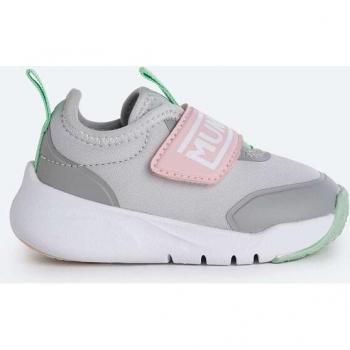 Munich Kinder Sneakers Claudia grau/rosa/grün