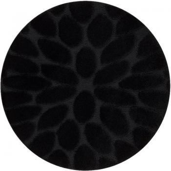 Tappeto Antiscivolo Stones Nero Rotondo 100 cm