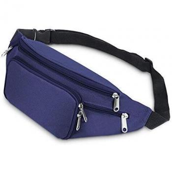 SAVFY 4 Zip Pockets Bum Bag