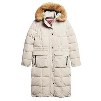 Superdry Giacca Acoldata Everest Longline Grigio Chateau 2XS