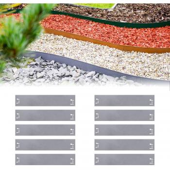 Beeteinfassung Green-Split 10er Set aus Metall